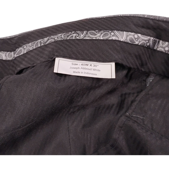 Joseph Abboud Gray Suit, Jacket 44L, Pants 40Wx30 - Picture 12 of 16